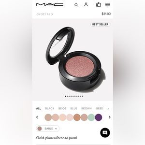 MAC Sable Eyeshadow - Brand New -